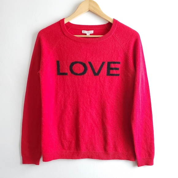 Philosophy Sweaters - NWT Philosophy 100% Cashmere "LOVE" Sweater Medium